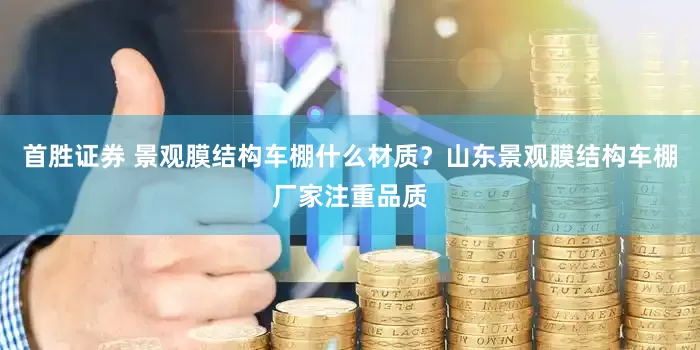 首胜证券 景观膜结构车棚什么材质？山东景观膜结构车棚厂家注重品质